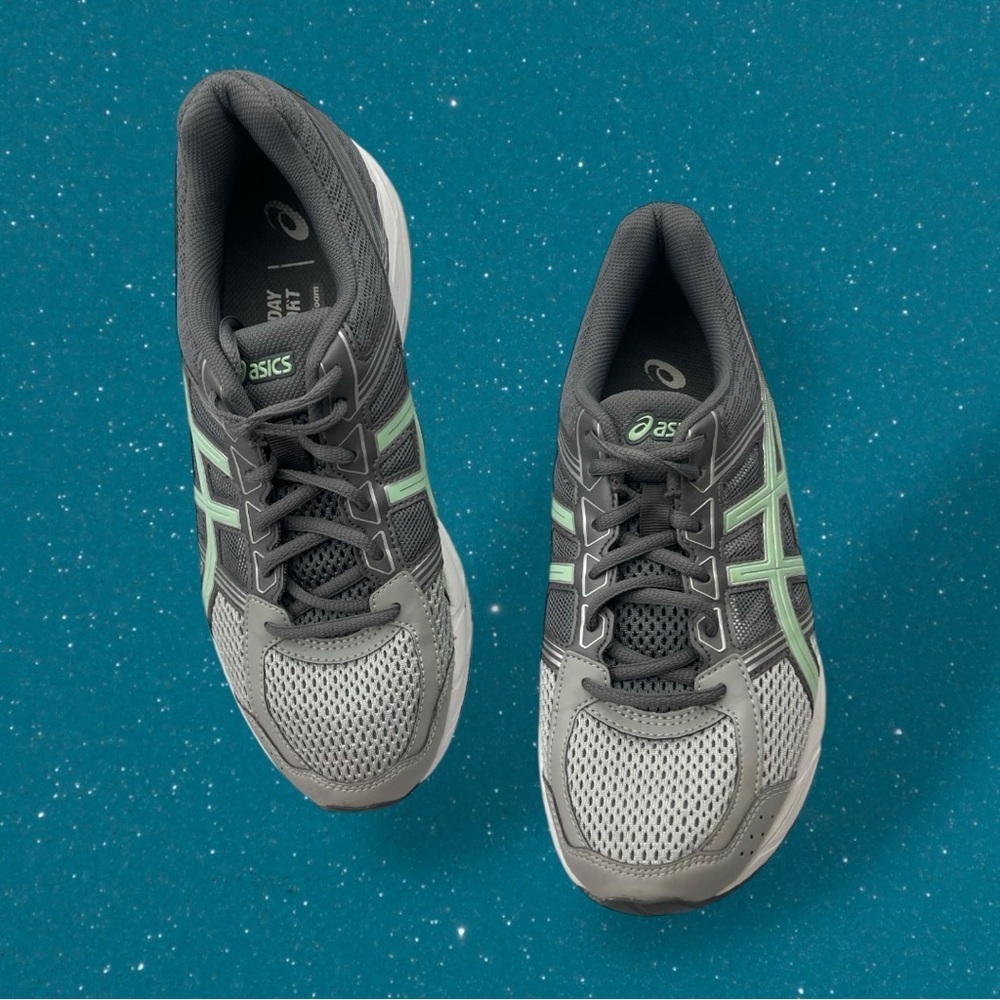 ASICS Women's Gel-Contend 4 Athletic Shoes - Gray Silver Green Size 8.5 - Picture 2 of 16